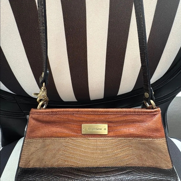 Brahmin Tri-Color Leather Wristlet - Picture 3 of 5